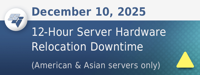December 10: 12-Hour Downtime